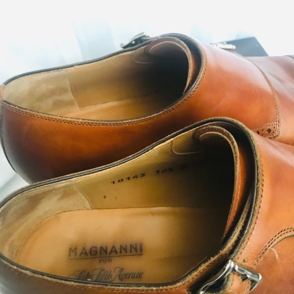 Magnanni #18143 Double Monk Brogue Cap Toe Dress Shoes main image 4